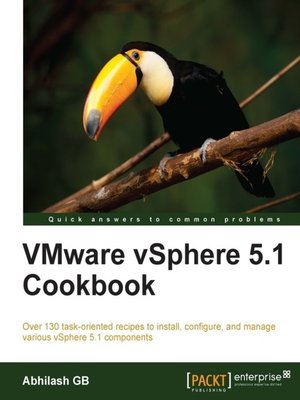 cover image of VMware vSphere 5.1 Cookbook